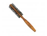 Okrúhla drevená kefa na vlasy s diviačími štetinami Eurostil Profesional - 12 mm