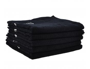 Bavlnené uteráky Subrina Professional 90 x 50 cm, čierne - 5 ks