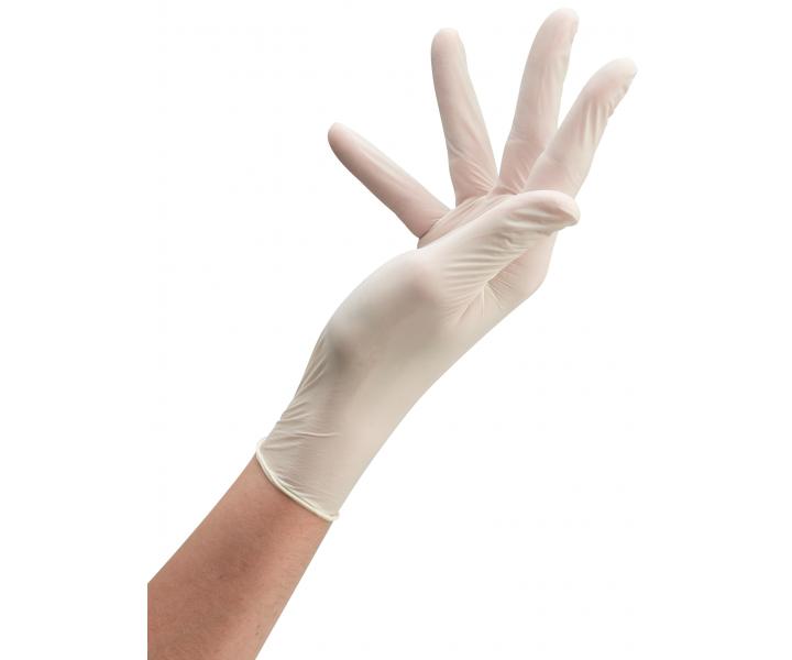 Latexov rukavice pre kadenky Sibel Clean All 100 ks - biele vekosti S