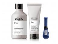 Sada na ediv a biele vlasy Loral Silver - ampn + starostlivos + riasenka ZADARMO