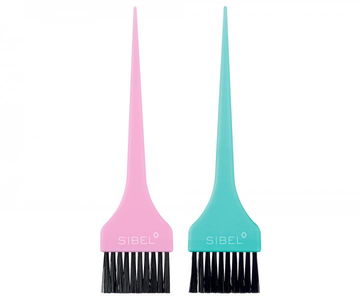 Sada tetcov na farbenie vlasov Sibel Tint Brush - 5,5 cm, 2 ks