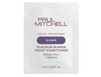 Neutraliza�n� kondicion�r pre blond a mel�rovan� vlasy Paul Mitchell Blonde Platinum Blonde Violet Conditioner - 7 ml