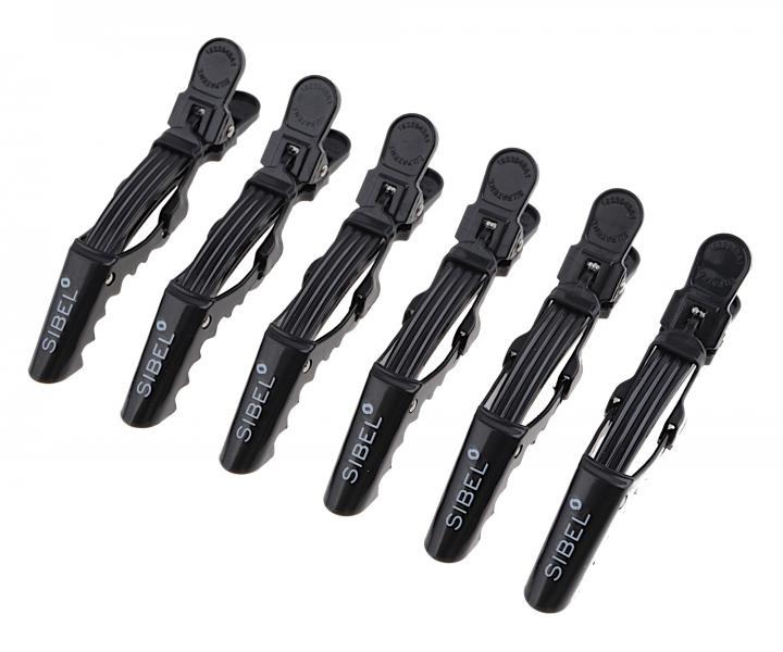 Klipsy do vlasov Sibel Gator - 9 cm, iern, 6 ks