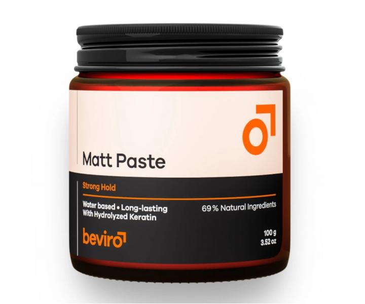 Zmatňujúci pasta na vlasy so silnou fixáciou Beviro Matt Paste Strong Hold - 100 g