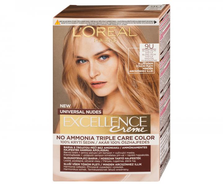 Permanentn farba Loral Excellence Universal Nudes 9U blond vemi svetl