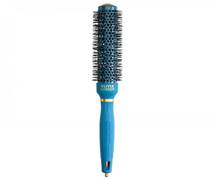 Okrhla fkacia kefa Olivia Garden NanoThermic Speed XL Peacock - 34 mm