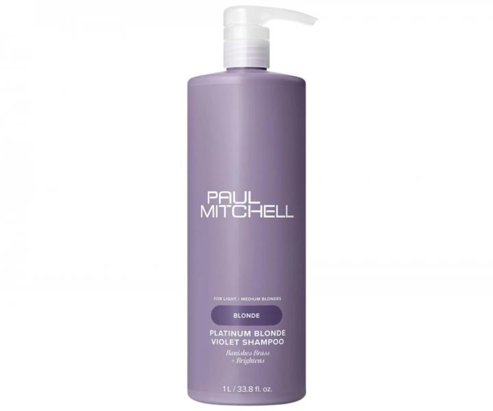 Neutralizan ampn pre blond a melrovan vlasy Paul Mitchell Blonde Platinum Blonde Violet Shampoo - 1000 ml
