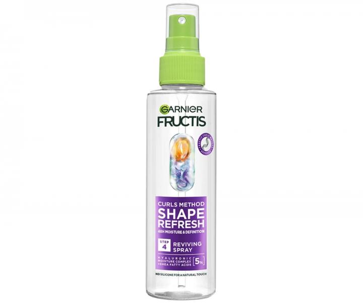 Hydrata�n� bezoplachov� sprej pre such� vlnit� a ku�erav� vlasy Garnier Fructis Curls Method Shape Refresh Step 4 - 150 ml