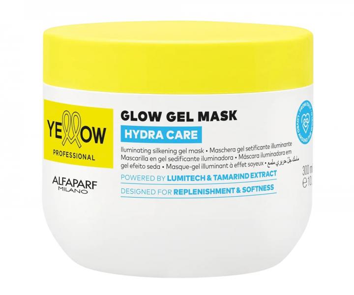 Rozjas�uj�ca hydrata�n� g�lov� maska ​​pre vlasy bez lesku Yellow Professional Hydra Care Glow Gel Mask - 300 ml
