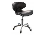 Taburet na koliesk�ch SilverFox 70083, �ierny