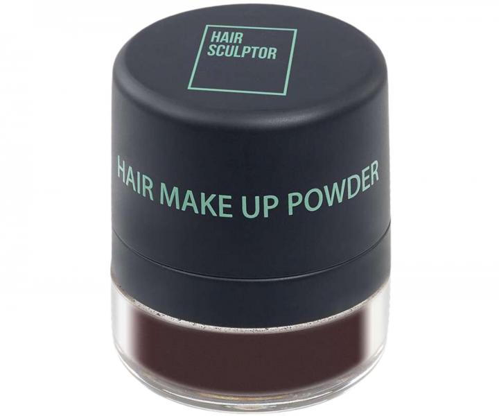P�der na zakrytie odrastov a �ed�n Sibel Hair Make-up Powder - tmavo hned�, 3 g