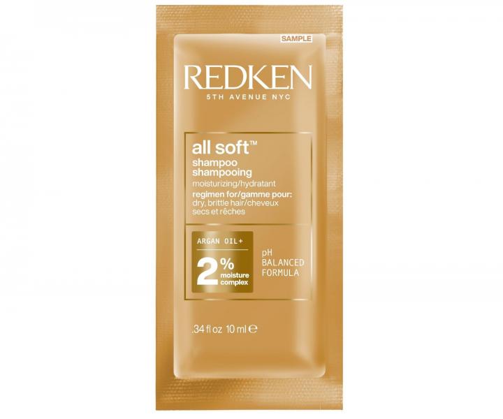Vy�ivuj�ci �amp�n pre such� a krehk� vlasy Redken All Soft - 10 ml (bonus)