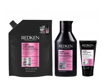Rozjasujci ampn pre farben vlasy Redken Acidic Color Gloss - 300 ml + nhradn npl 500 ml + kondicionr 50 ml zadarmo