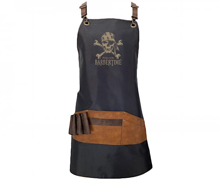 Kaderncka zstera Pirates of the Barbertime Pre Barber Apron Black - ierna