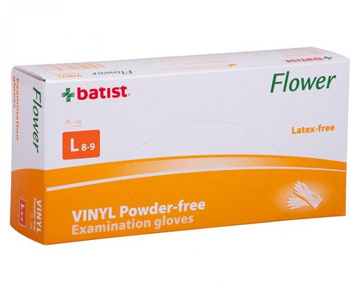 Vinylov� rukavice pre kadern�kov Batist 100 ks - L (8-9)