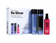 Dar�ekov� sada pre blond a mel�rovan� vlasy Matrix So Silver