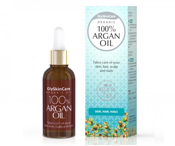 100% arganov olej na kou, vlasy, pokoku hlavy a nechty GlySkinCare 100% Argan Oil - 30 ml