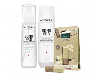 Sada pre slabé a krehké vlasy Goldwell DS Bond Pro - šampón + kondicionér + balzam na pery zadarmo