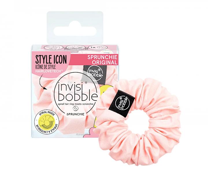 Ozdobn pirlov gumika Invisibobble Sprunchie Paint no Mountain High - svetlo ruov