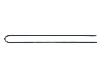 Rovná vlásenka Sibel - 6,3 cm, čierna - 50 ks