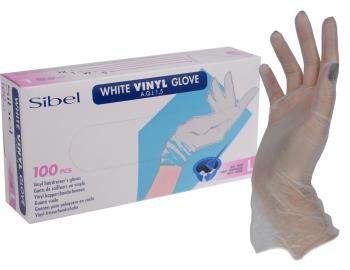 Vinylové rukavice pre kaderníkov Sibel 100 ks - L