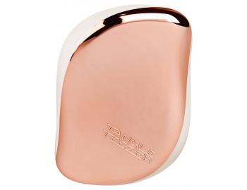 Kefa na vlasy Tangle Teezer Compact - Rose Gold Cream, krémová / ružovozlatá