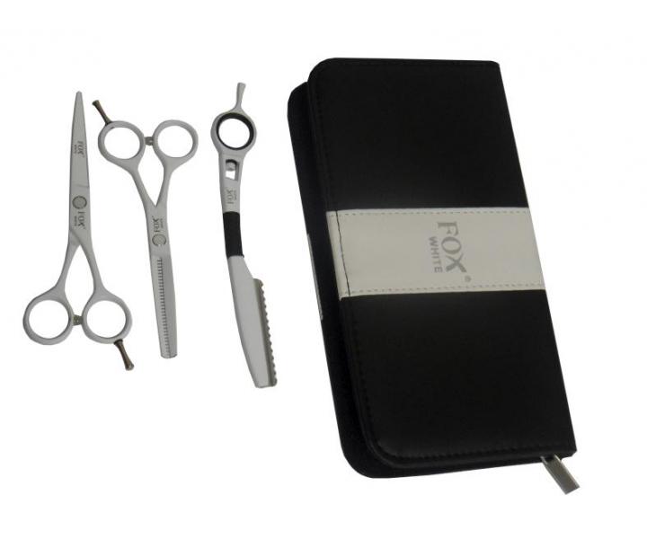 Sada kadernckych nonc Fox Color White 5,5" + britva - biela