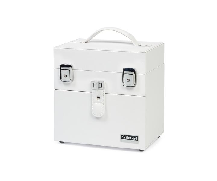 Kozmetick kufrk na potreby na nechty a alie veci Sibel - biely