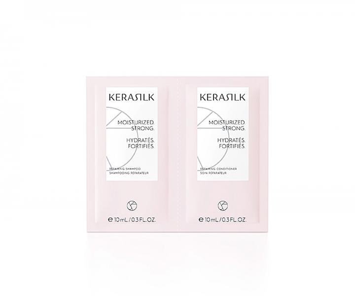 Regeneran ampn a kondicionr pre such a pokoden vlasy Kerasilk Repairing - 2 x 10 ml