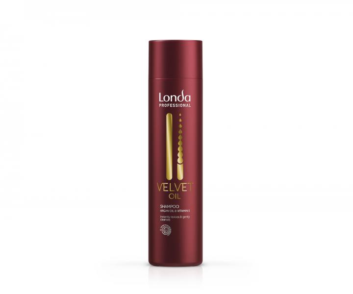 ampn pre hladk a leskl vlasy Londa Professional Velvet Oil Shampoo - 250 ml