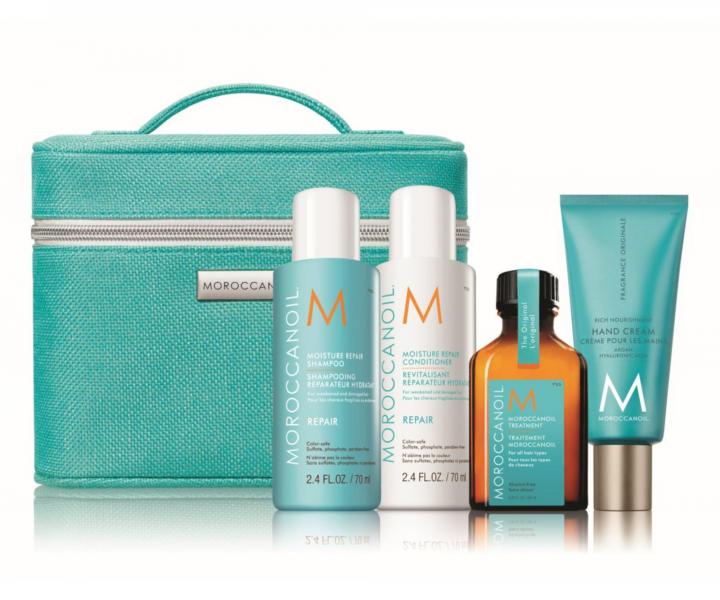 Dar�ekov� sada pre regener�ciu vlasov Moroccanoil Repair + kozmetick� ta�ka zadarmo