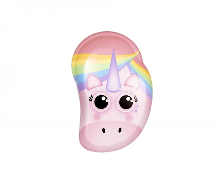 Kefa na roz�es�vanie vlasov Tangle Teezer Original Mini Rainbow The Unicorn - ru�ov� s jednoro�com