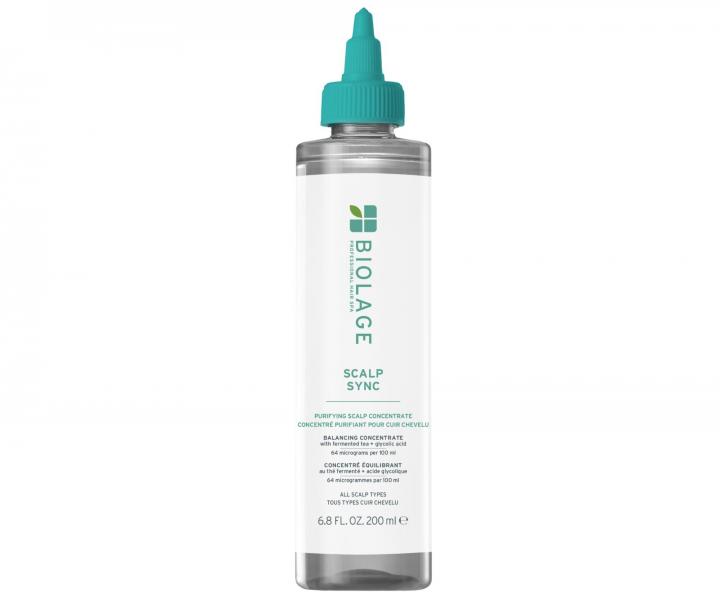 Pr�pravn� �istiaca starostlivos� pre v�etky typy vlasovej poko�ky Biolage Scalp Sync Purifying Scalp Concentrate - 200 ml