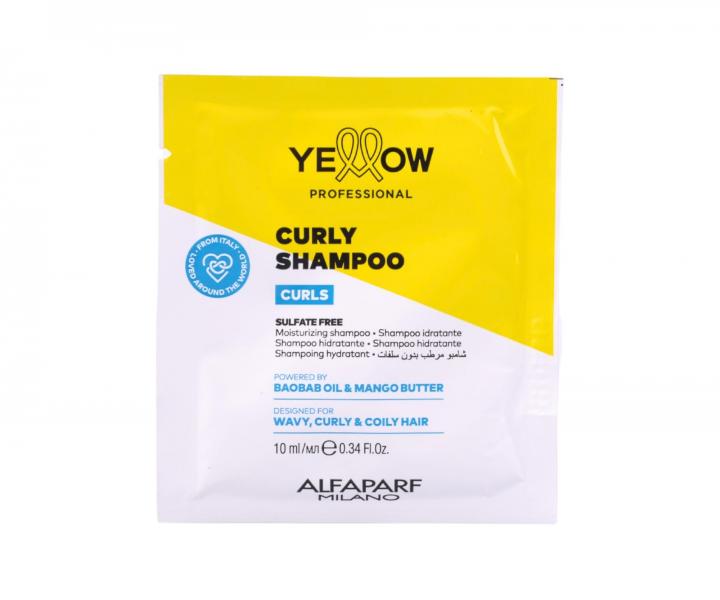 �amp�n pre vlnit�, ku�erav� a afro vlasy Yellow Professional Curls Curly Shampoo - 10 ml (bonus)