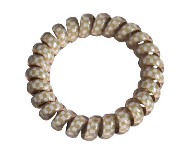 pirlov dvojfarebn gumika do vlasov - bezovobiela