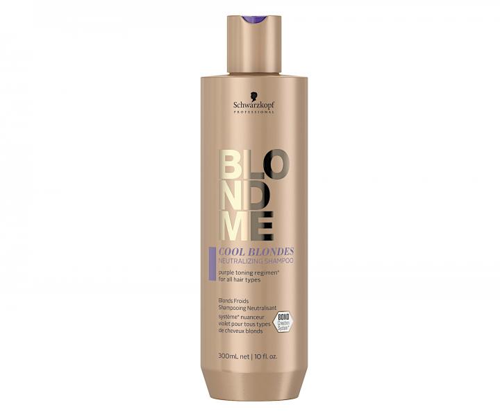 Neutraliza�n� �amp�n pre blond vlasy Schwarzkopf Professional BlondMe Cool Blondes Shampoo - 300 ml