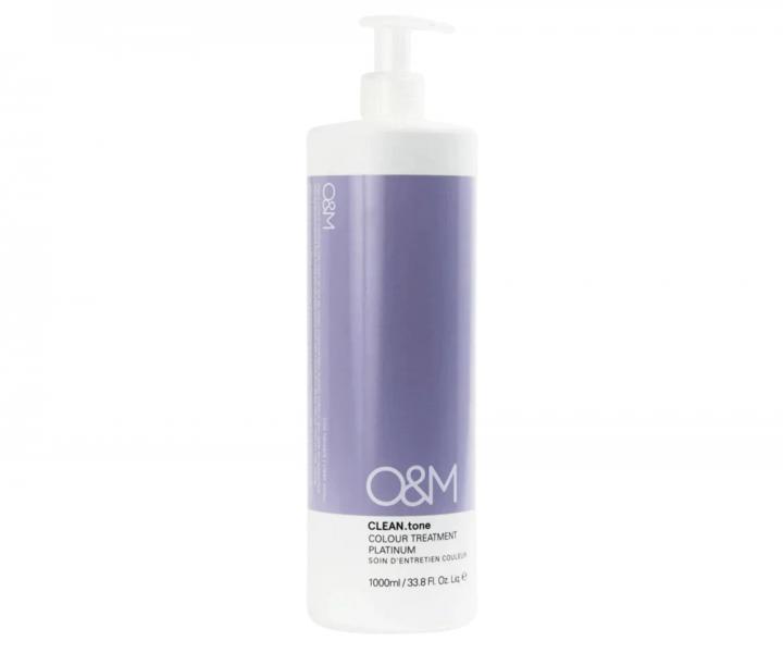 T�novacia starostlivos� na vlasy O&M Clean.tone Colour Treatment Platinum - 1000 ml - platinov�