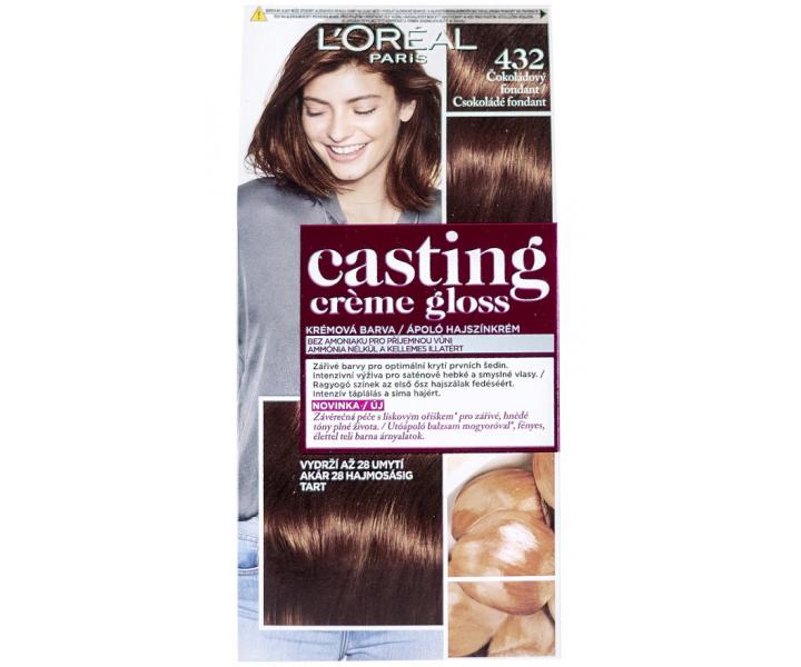 Preliv bez amoniaku Lor�al Casting Cr�me Gloss - 432 �okol�dov� fondant