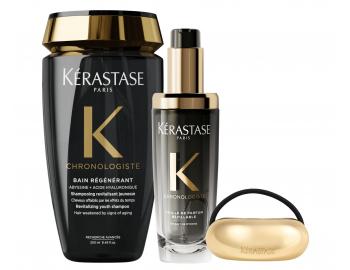 Sada na hydrat�ciu a revitaliz�ciu starn�cich vlasov K�rastase Chronologiste + ozdobn� gumi�ka zadarmo