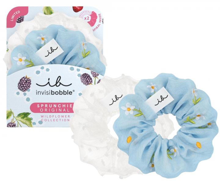 Ozdobn� �pir�lov� gumi�ky do vlasov Invisibobble Sprunchie Wildflower Sunthreads - 2 ks