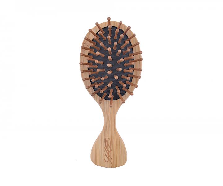 Bambusov masna kefa na vlasy Detail - Hair style Bamboo Brush - 13,7 x 5,8 cm