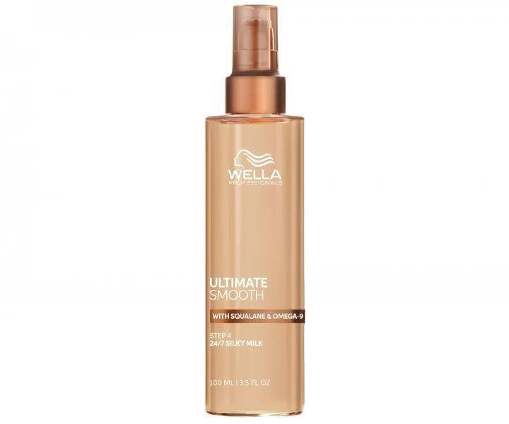 Bezoplachov� mlieko s termoochranou pre jemn� vlasy Wella Professionals Ultimate Smooth 24/7 Silky Milk - 100 ml