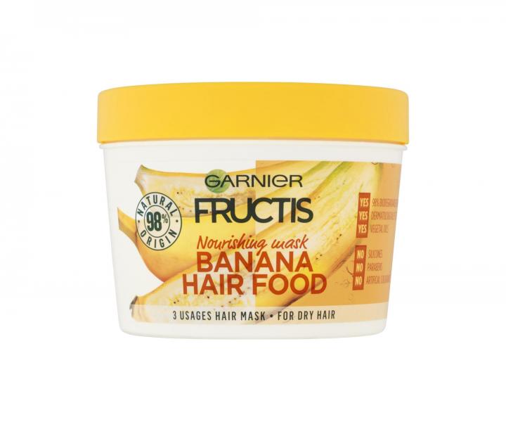 Vyivujci maska na such vlasy Garnier Fructis Banana Hair Food - 390 ml
