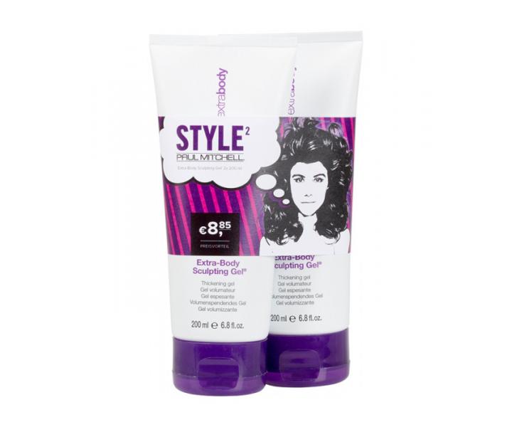 G�l pre objem a fix�ciu Duo  Paul Mitchell Sculpting Extra Body -  2 x 200 ml