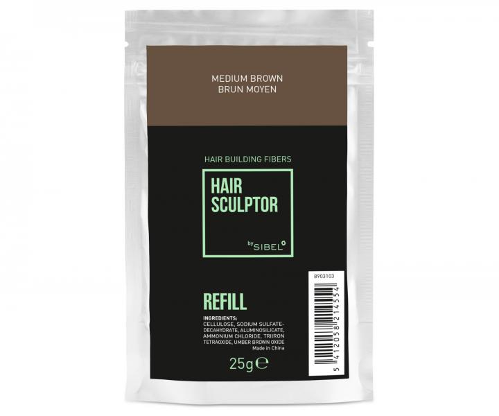 Npl do pdru pre zakrytie redncich vlasov Sibel Hair Building Fibers - stredne hned, 25 g