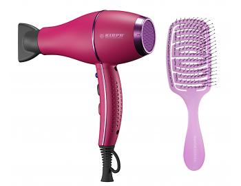 Profesionálny fén na vlasy Kiepe Bloom Magenta - 2000 W, ružový + kefa zadarmo