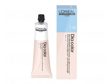 Preliv na vlasy Loral Professionnel Dia color 60 ml - 7.18 blond popolav mokka