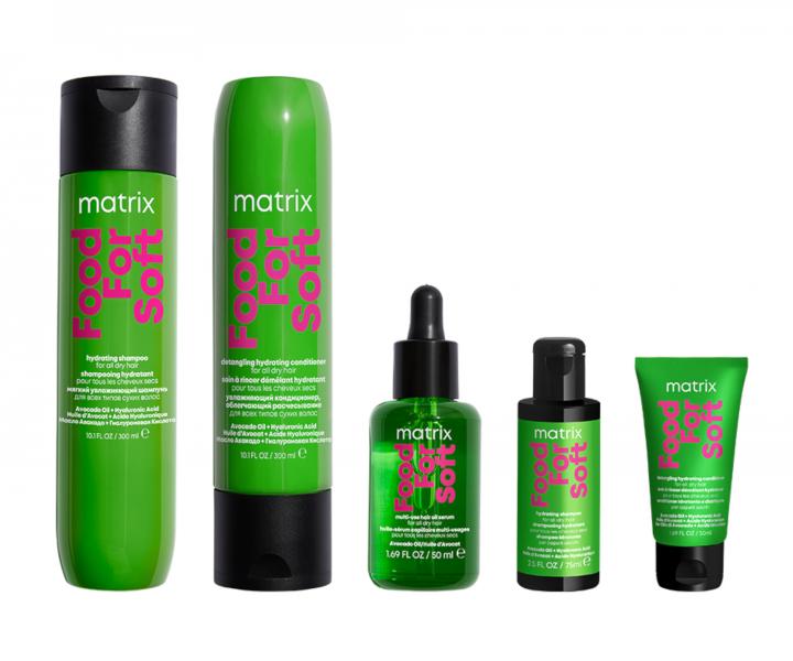 Sada na hydratciu suchch vlasov Matrix Food For Soft + ampn 75 ml a kondicionr 50 ml zadarmo