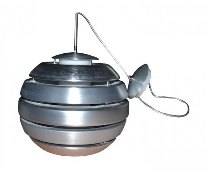 Okr�hle z�vesn� svetlo, nerezov� - priemer 40 cm, baz�r