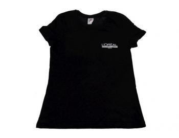 Tri�ko s kr�tkym ruk�vom Lor�al - d�mske, �ierne M (bonus)